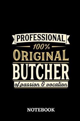 Book cover for Professional Original Butcher Notebook of Passion and Vocation
