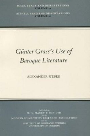 Cover of Gunter Grass's Use of Baroque Literature