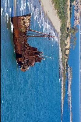 Book cover for Abandoned Rusted Boat in Greece Journal