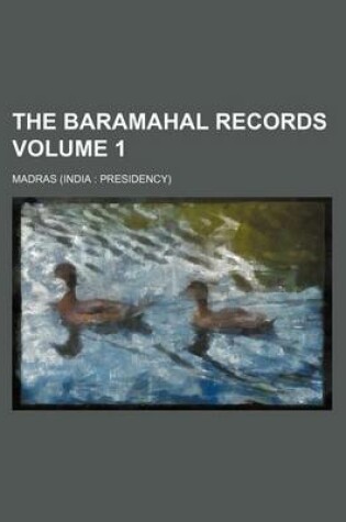 Cover of The Baramahal Records Volume 1