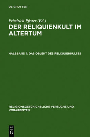 Cover of Das Objekt des Reliquienkultes