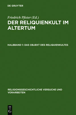 Book cover for Das Objekt des Reliquienkultes