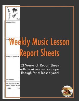 Cover of Weekly Music Lesson report Sheets