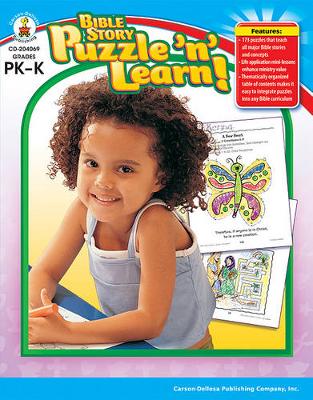 Book cover for Bible Story Puzzle 'n' Learn!, Grades Pk - K