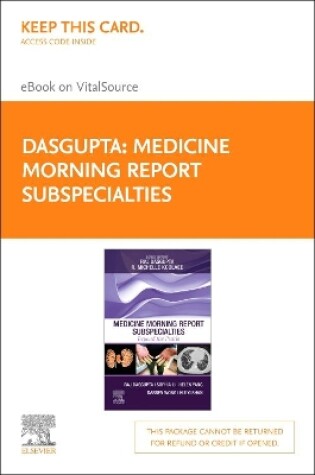 Cover of Medicine Morning Report Subspecialties - Elsevier E-Book on Vitalsource (Retail Access Card): Beyond the Pearls