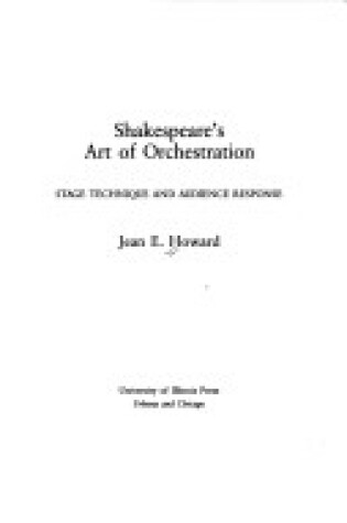 Cover of Shakespeare's Art of Orchestration