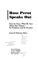 Book cover for Ross Perot Speaks Out