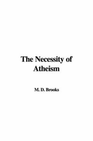 Cover of The Necessity of Atheism