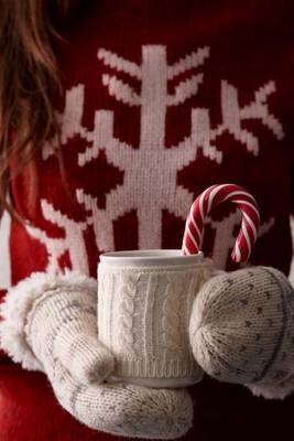 Book cover for Hot Chocolate with a Candy Cane Holiday Journal