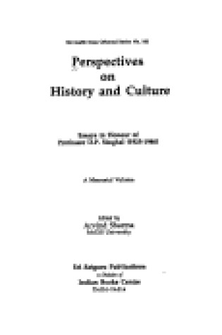 Cover of Perspectives on History and Culture