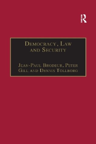 Cover of Democracy, Law and Security