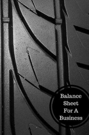 Cover of Balance Sheet for a Business