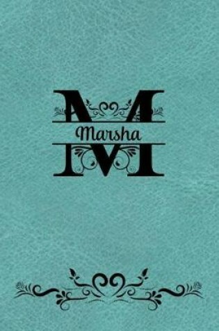 Cover of Split Letter Personalized Name Journal - Marsha
