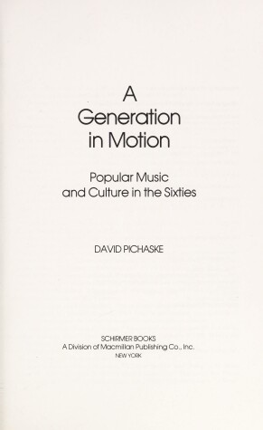 Book cover for A Generation in Motion