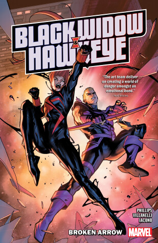 Book cover for Black Widow & Hawkeye: Broken Arrow