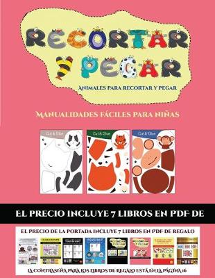 Cover of Manualidades faciles para ninas (Animales para recortar y pegar)