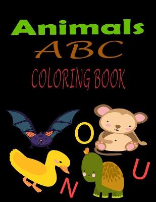 Book cover for Animal ABC coloring book