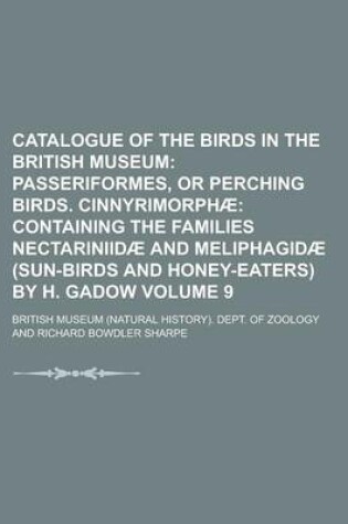 Cover of Catalogue of the Birds in the British Museum Volume 9