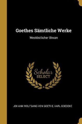 Cover of Goethes S�mtliche Werke