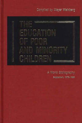 Cover of The Education of Poor and Minority Children