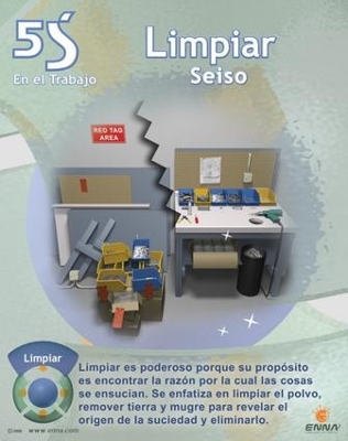 Book cover for 5S Sweep/Shine Poster (Spanish)