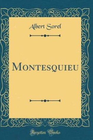 Cover of Montesquieu (Classic Reprint)