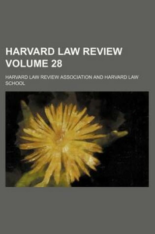 Cover of Harvard Law Review Volume 28