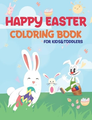 Book cover for Happy Easter Coloring Book for Kids&toddlers