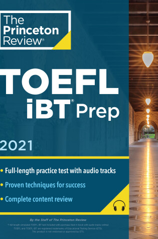 Cover of Princeton Review TOEFL iBT Prep with Audio CD, 2021