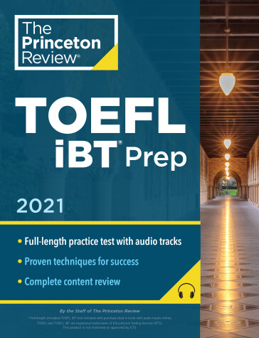 Cover of Princeton Review TOEFL iBT Prep with Audio CD, 2021