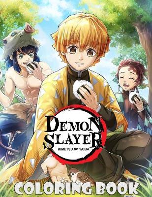 Book cover for Demon Slayer Coloring Book