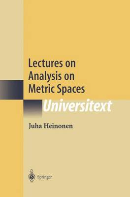 Book cover for Lectures on Analysis on Metric Spaces