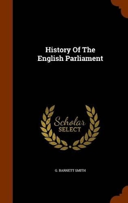 Book cover for History of the English Parliament