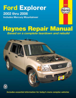Book cover for Ford Explorer & Mercury Mountaineer Automotive Repair Manual