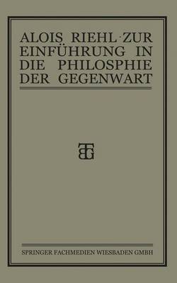 Book cover for Zur Einfuhrung in Die Philosophie Der Gegenwart