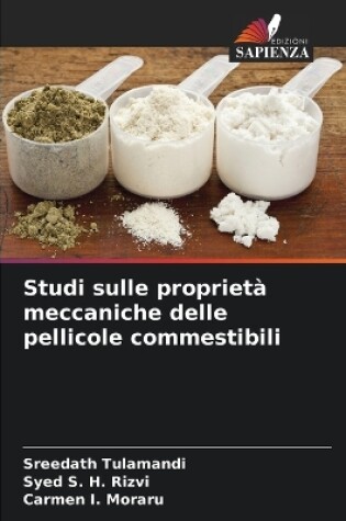 Cover of Studi sulle proprietà meccaniche delle pellicole commestibili