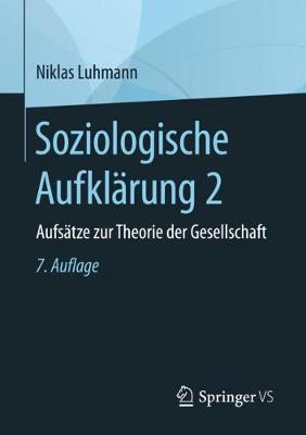 Book cover for Soziologische Aufklärung 2