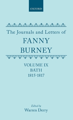 Book cover for Volume IX: Bath 1815-1817