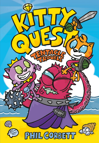 Book cover for Kitty Quest: Tentacle Trouble: A Graphic Novel