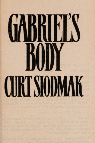 Cover of Gabriel's Body