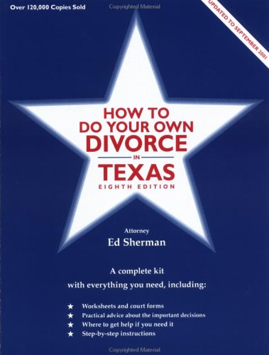 Cover of How to Do Your Own Divorce in Texas