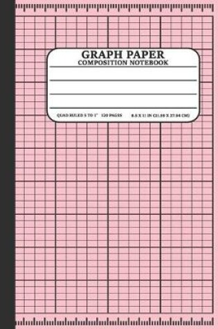 Cover of Graph Paper Composition Notebook pink