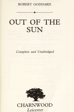 Cover of Out of the Sun