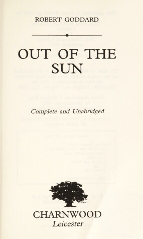 Book cover for Out of the Sun