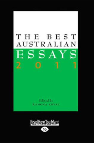 Cover of The Best Australian Essays 2011