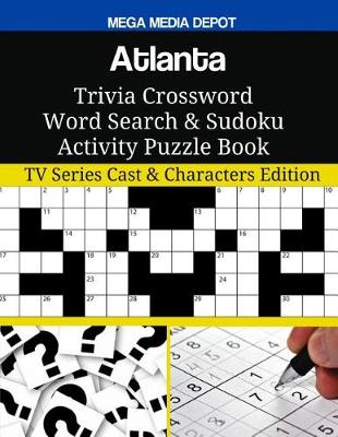 Book cover for Atlanta Trivia Crossword Word Search & Sudoku Activity Puzzle Book