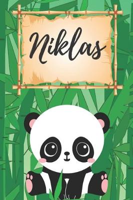 Book cover for Niklas Notizbuch Panda / Malbuch / Kritzelbuch / Tagebuch / Journal / DIN A5 / Geschenke