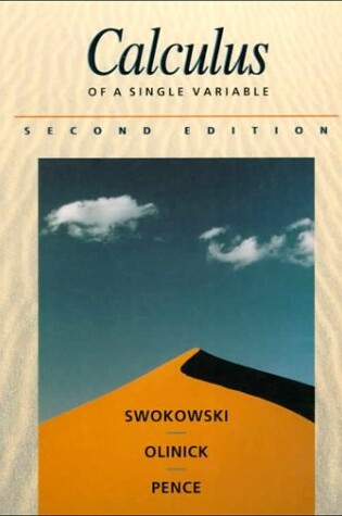 Cover of Calculus of a Single Variable