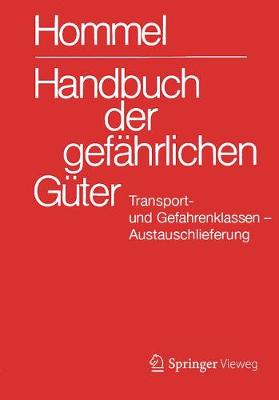 Book cover for Handbuch Der Gefahrlichen Guter. Transport- Und Gefahrenklassen. Austauschlieferung, Dezember 2020