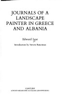 Book cover for Journals of a Landscape Painter in Greece and Albania